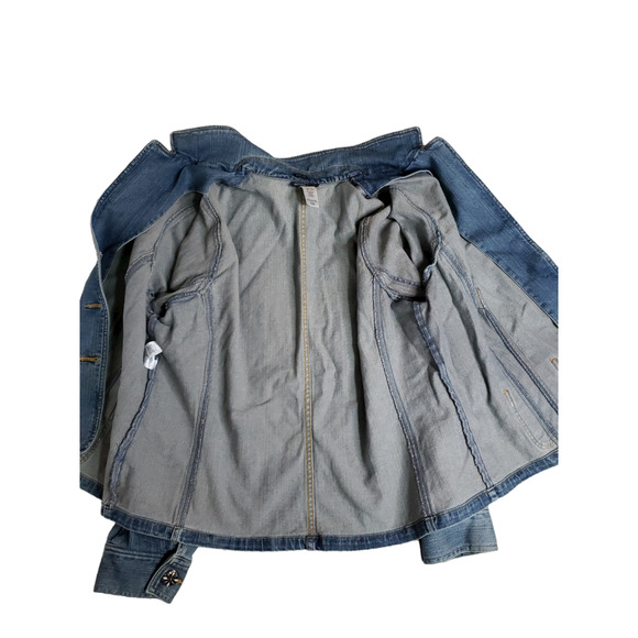 Jones New York Sport Premium Denim Stretch Jean Blazer -  XL - Picture 6 of 11